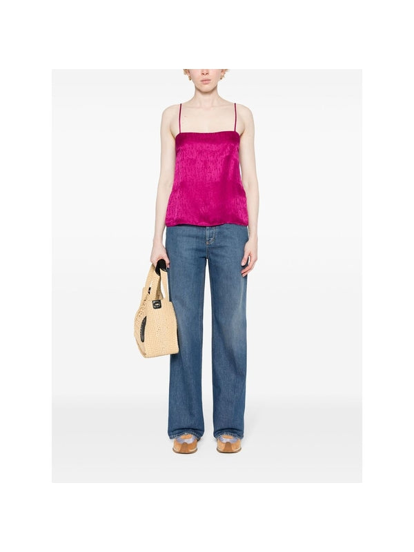 Back Logo Patch Cotton Denim
  Pants