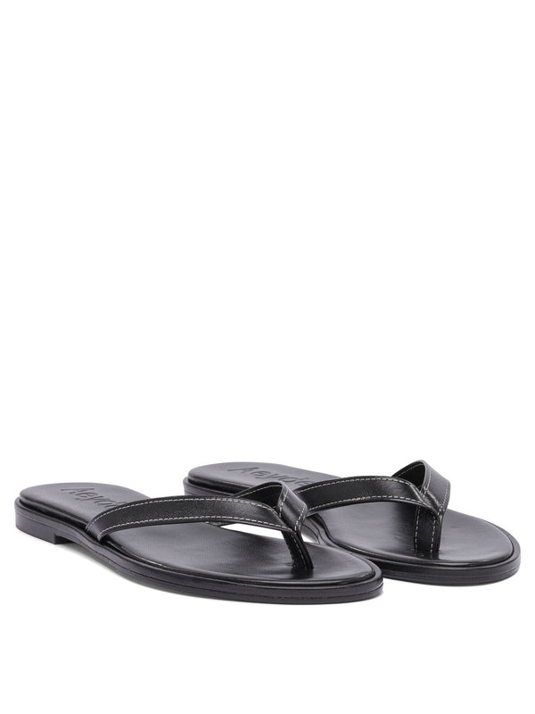 Aeyde Black Flip Flops