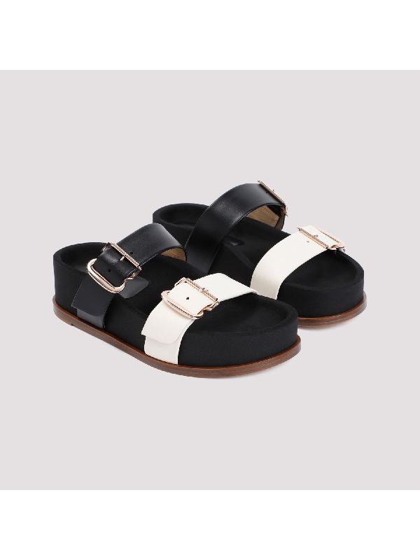 Wren Leather Buckle Sandals