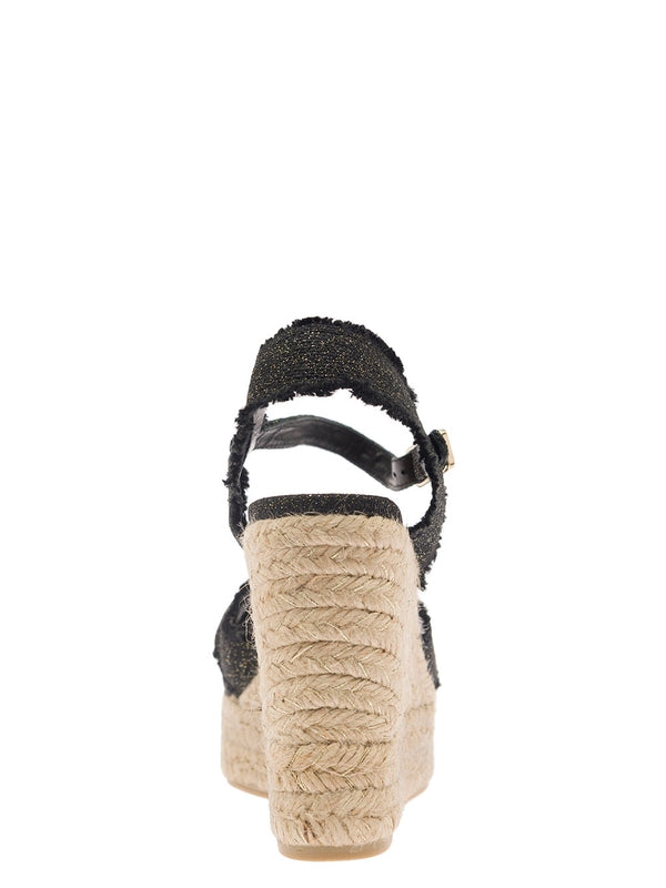 Castañer Black Espadrille Sandals