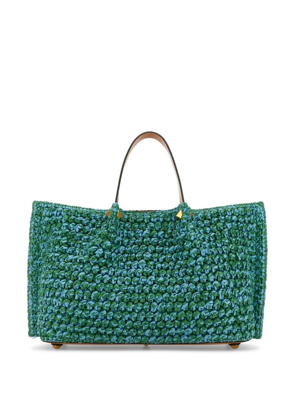 Valentino Green Tote Bags