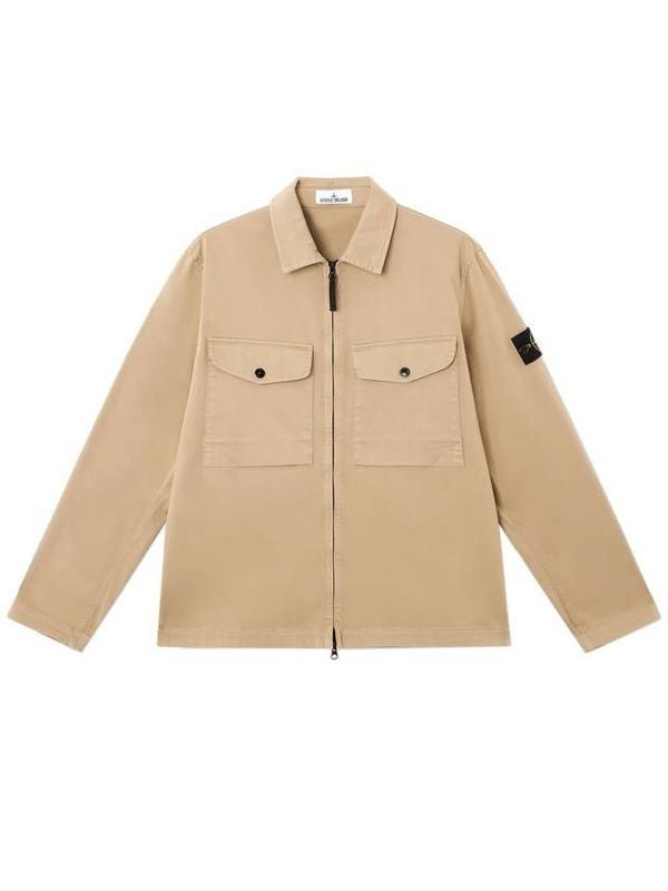 Wappen Patch Stretch Cotton Jacket