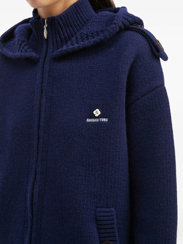 shushu/tong Navy Knit Jacket