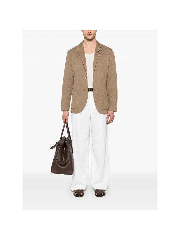 Virgin Wool Wide Tailored
  Pants