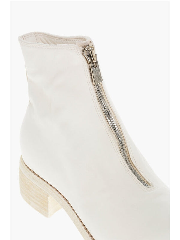 Guidi White Ankle Boots