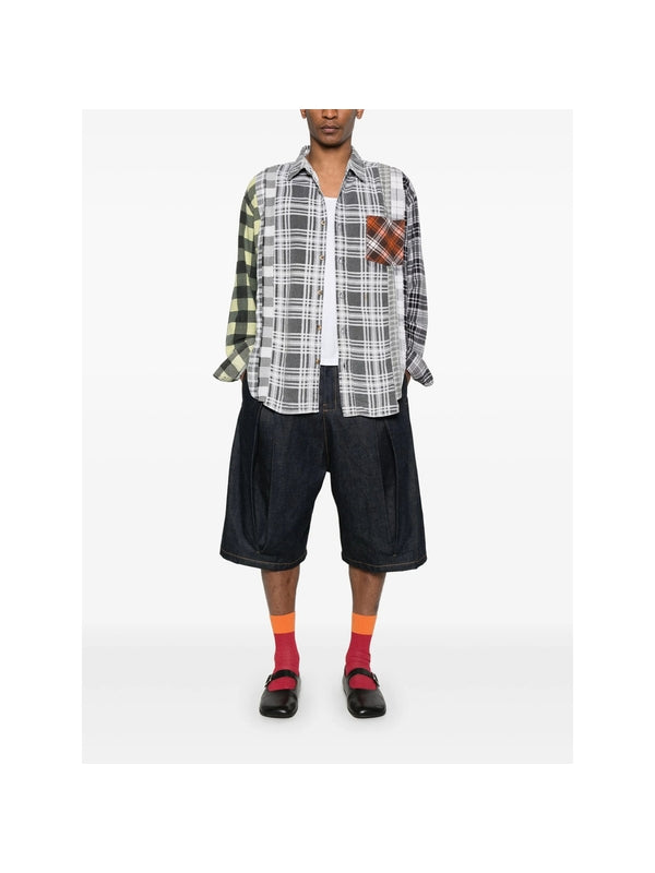 Panel Check Pattern Shirt