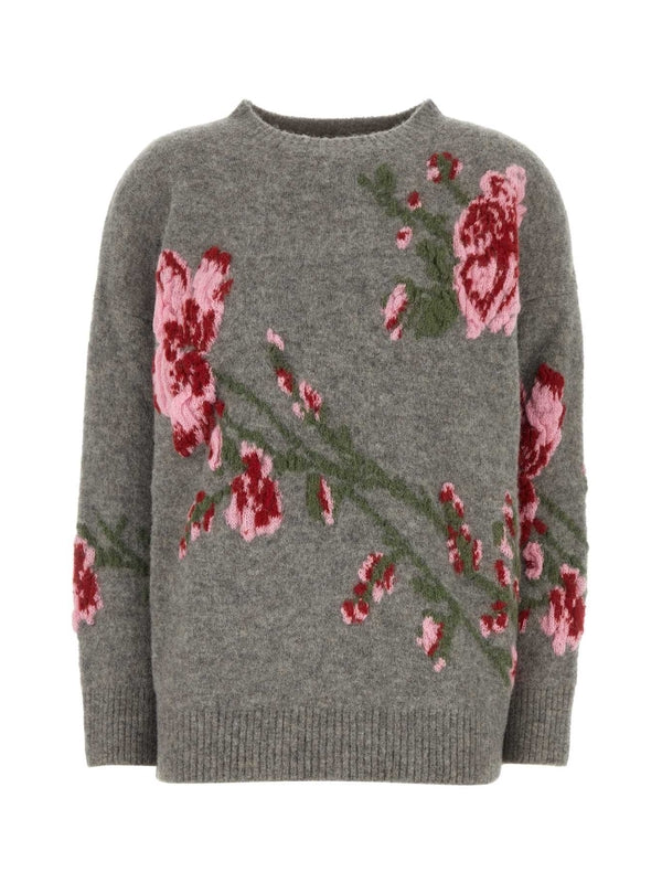 Flower
  Jacquard Wool Blend Knit