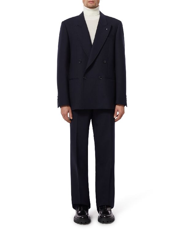 Boutonniere Wool Blend Double
  Setup Suit