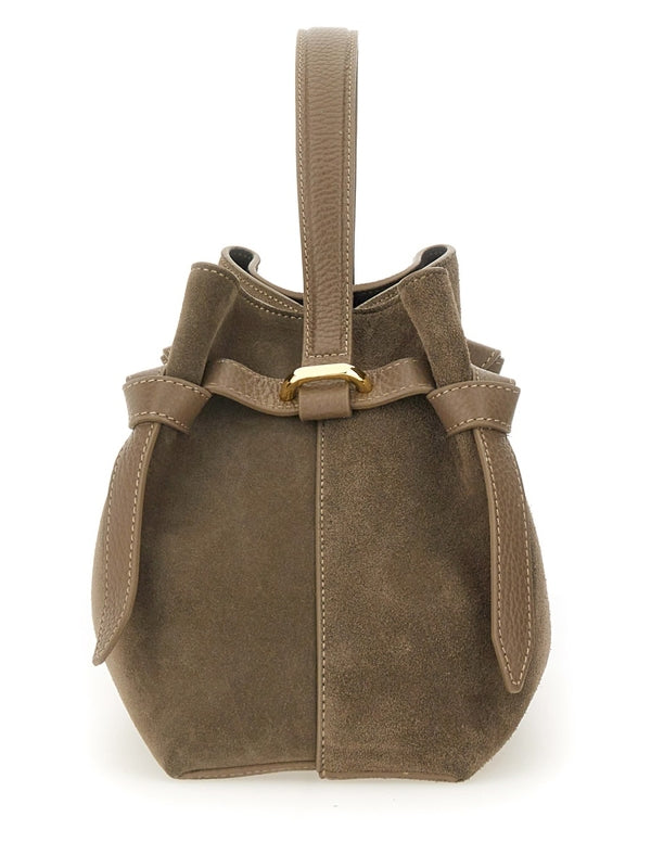 Oyster Suede Tote Bag