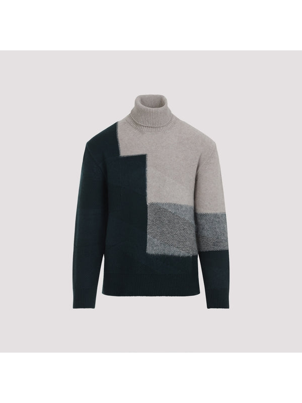 Z Zegna Green Knitted