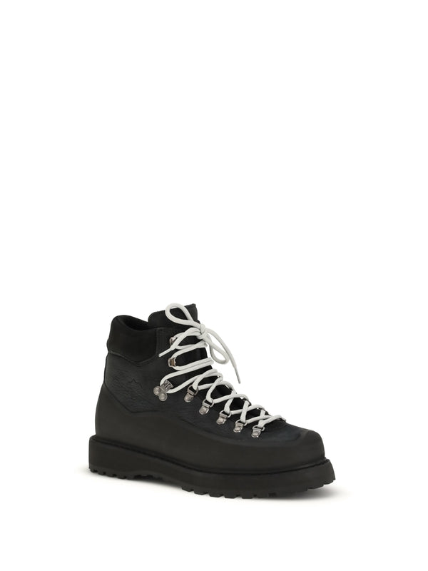 Diemme Black Lace-Up Boots