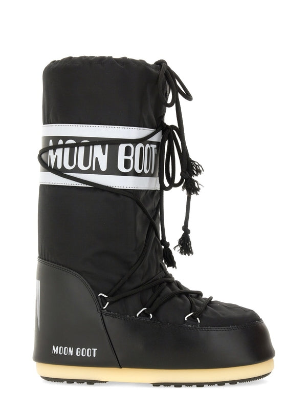 Moon Boot Black Lace-Up Boots