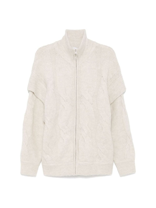 Fona Zip-Up Cable Cardigan