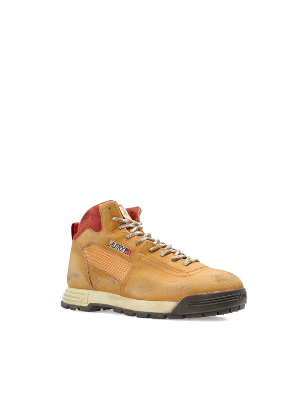 Autry Beige High Top Sneakers