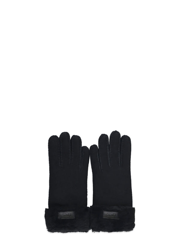 Ugg Black Leather Gloves