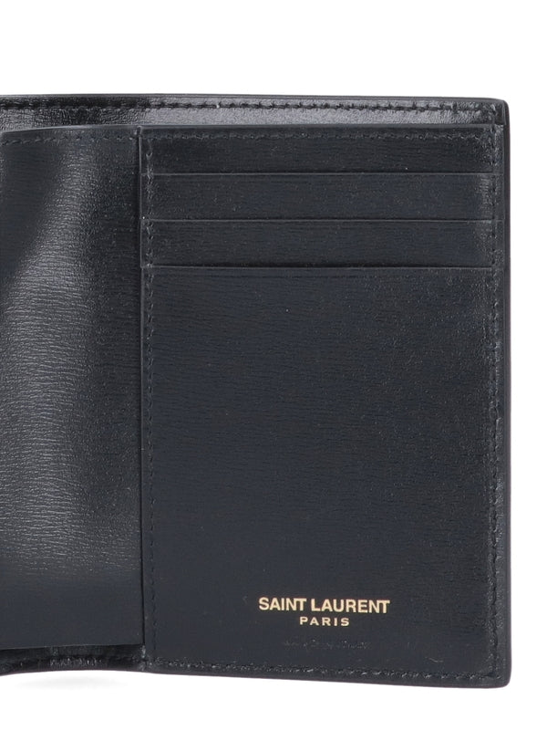 Cassandra Logo Leather Bi-Fold Wallet