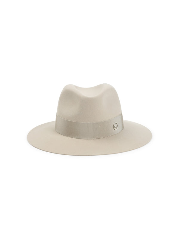 Logo Detail Wool Fedora Hat