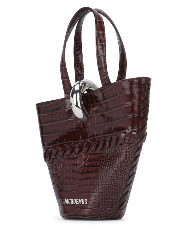 Bambola Croc-Effect  Small Tote Bag