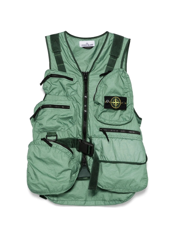 Woven Patch Multi Pocket Vest