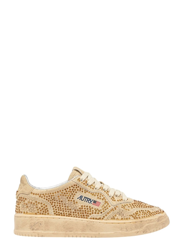 Autry Beige Low Top Sneakers