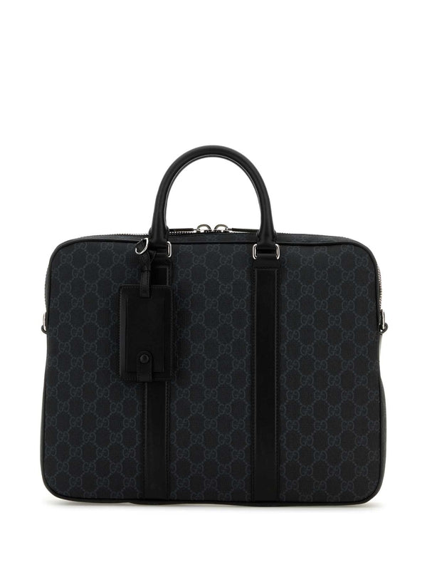 Gucci Gg Medium Black Brief Case