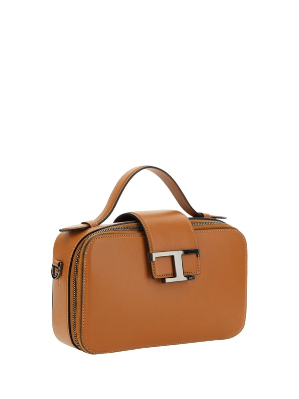 Timeless T Logo Leather
  Shoulder Bag