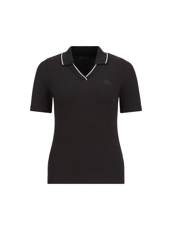 Logo Patch Cotton Polo Shirt