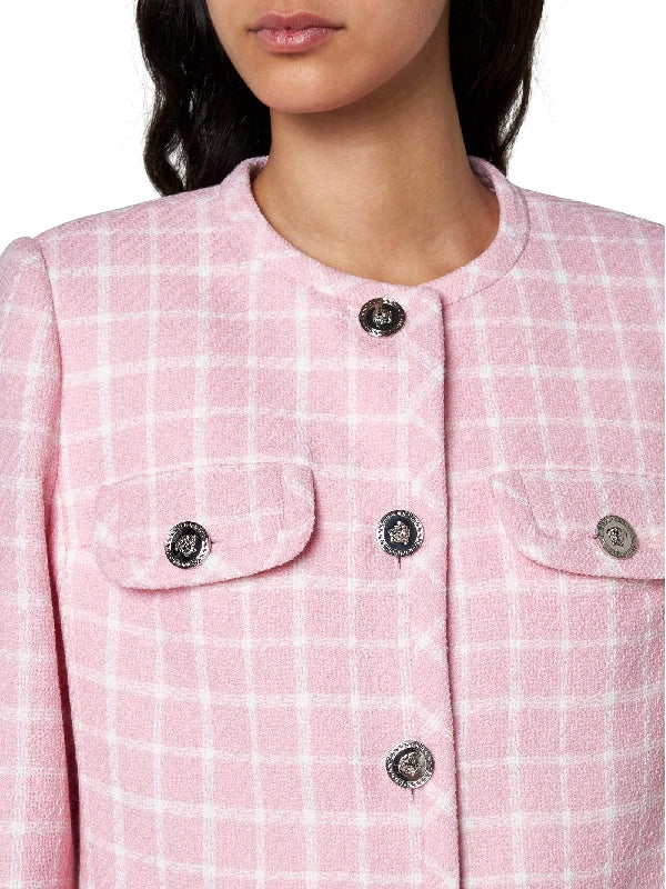 Tweed Wool Crop Jacket