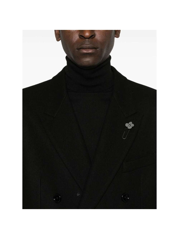 Boutonniere Double Wool Coat