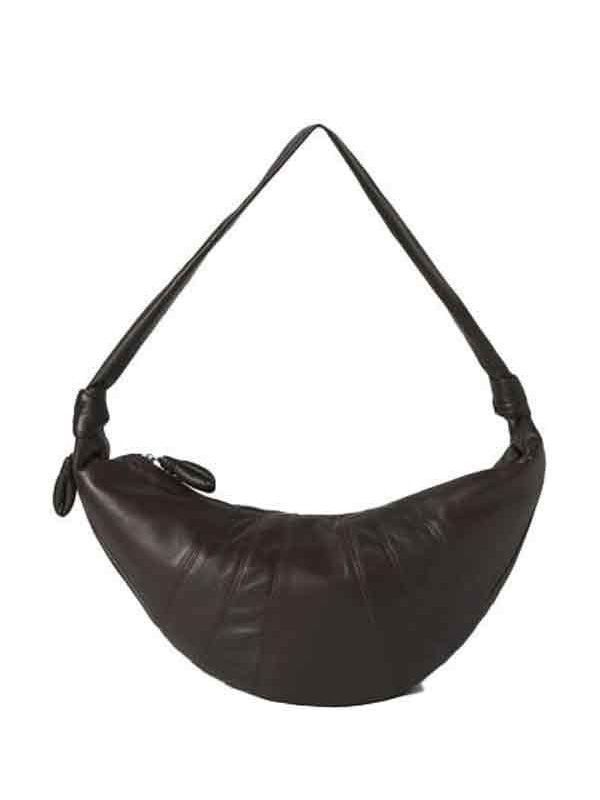 Croissant Leather Large Crossbody Bag