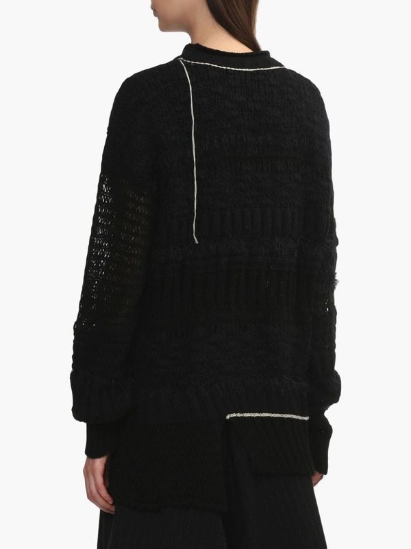 Y'S Sweaters Black Knitted - Jente