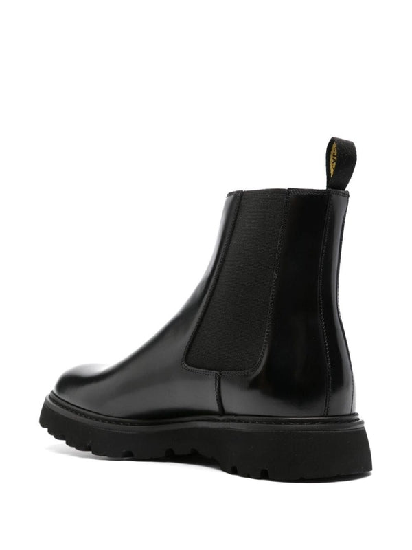 Black Leather Chelsea Boots