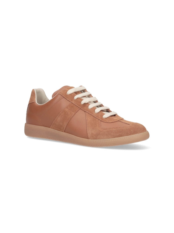 Replica Leather Low Top Sneakers