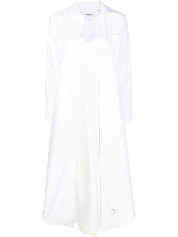 Rwb Tab Cotton Shirt Dress