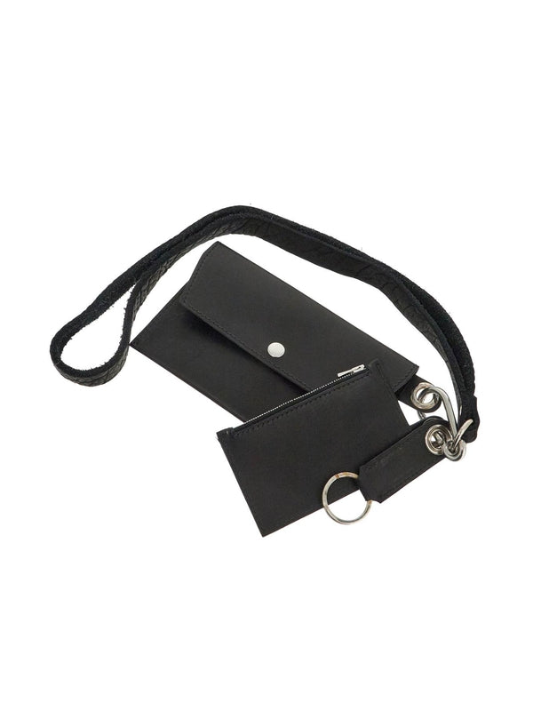 Leather Strap Pouch Card Wallet