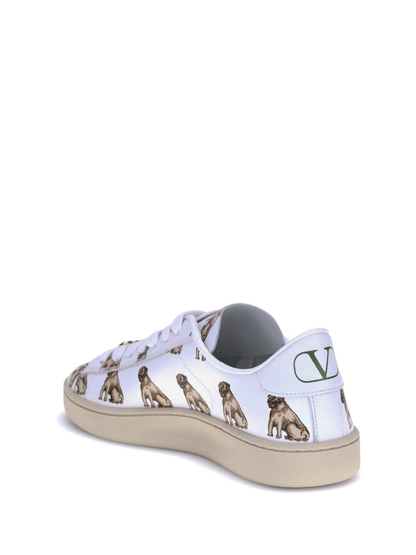 Valentino White Low Top Sneakers