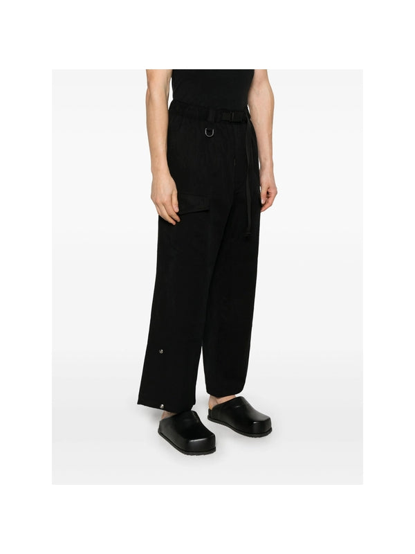 Logo Drawstring Nylon Blend Pants