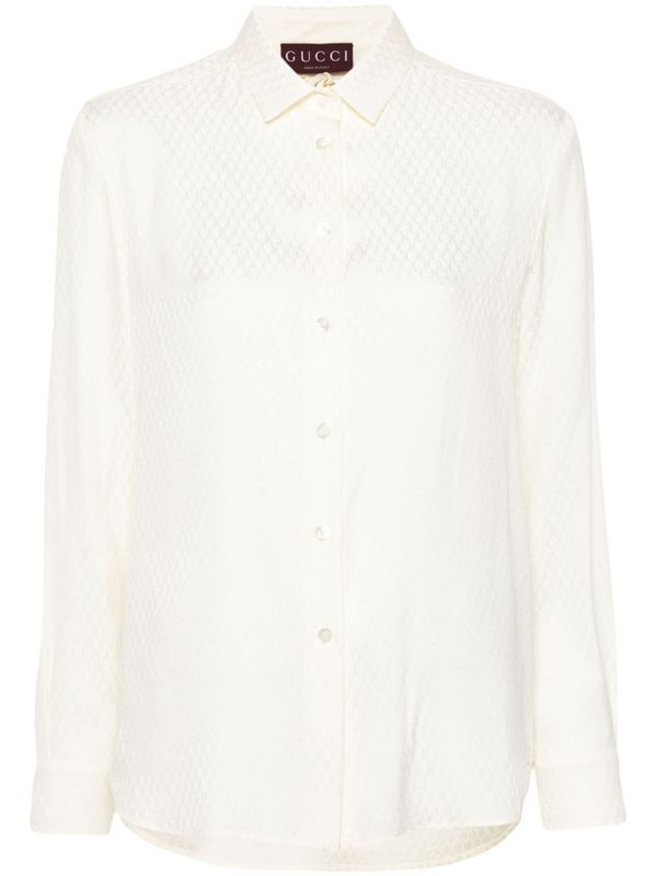 GUCCI - SHIRTS 788991ZAQRU 9200 White Shirts & Blouses - Jente
