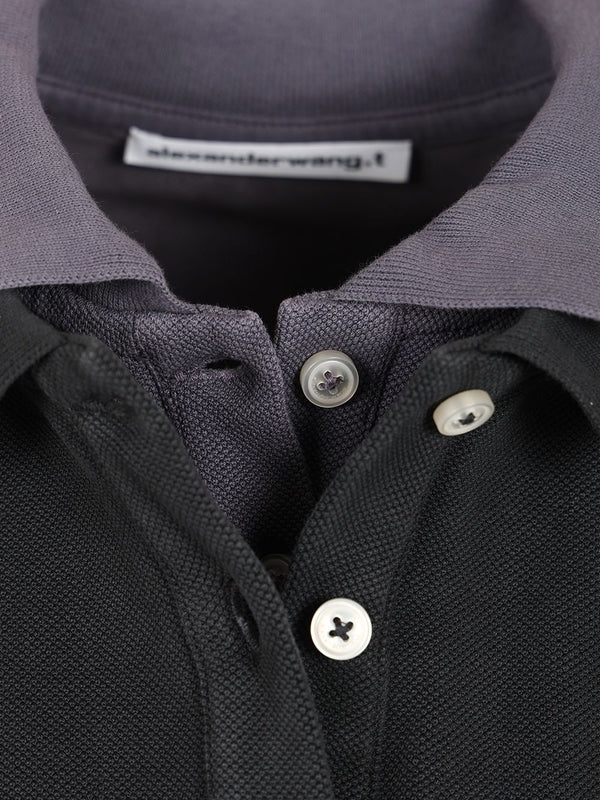 Layered Shrunken Polo Shirt