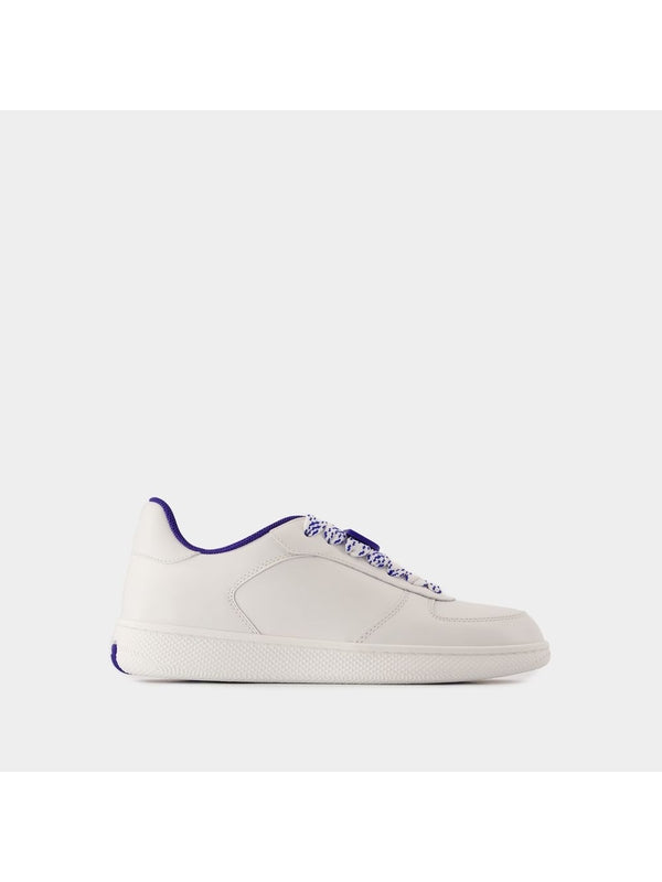 BURBERRY - Terrace Leather Low Top Sneakers - Jente