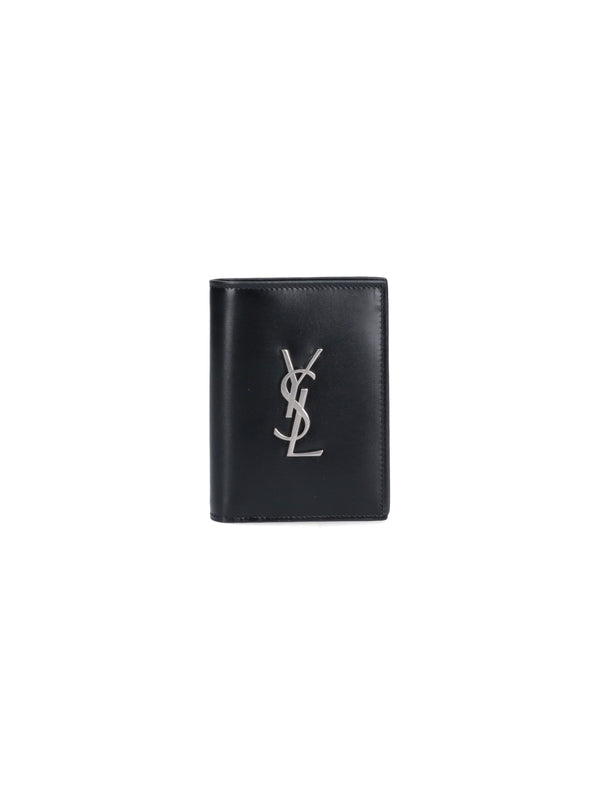 Cassandra Logo Leather Bi-Fold Wallet