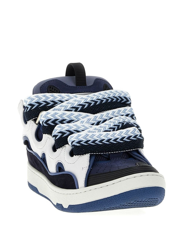 Lanvin Navy Low Top Sneakers