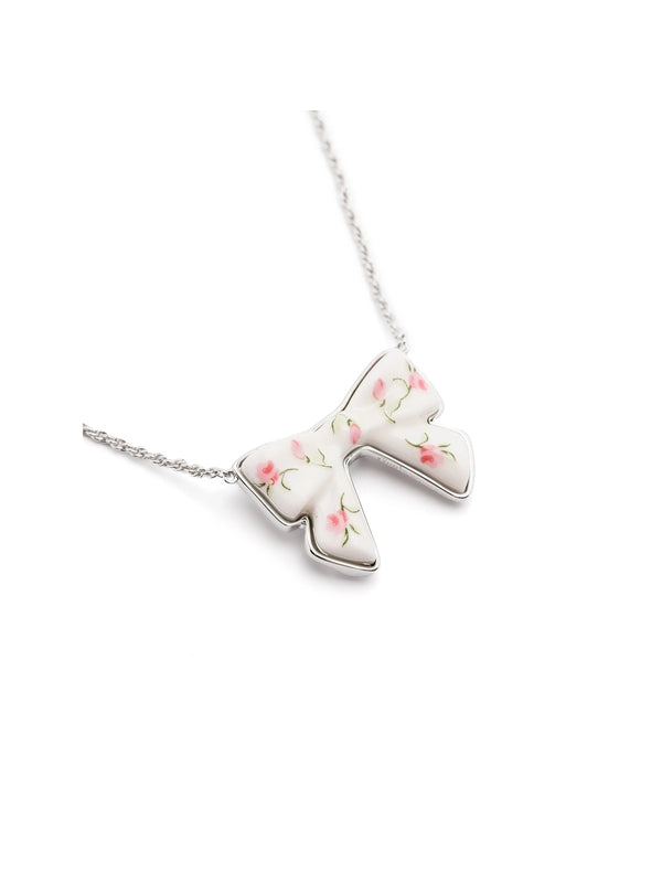 Yvmin Bow Pendant Necklace