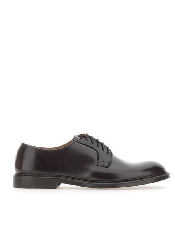 Leather Lace-Up Derby Shoes