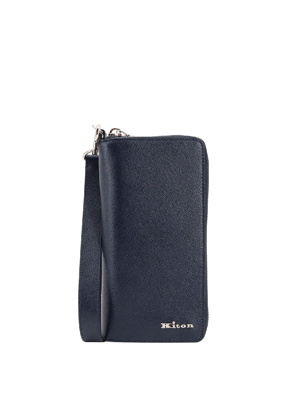 Kiton - Logo Zipper Phone Case Wallet - Jente