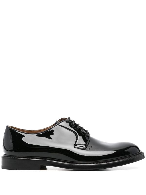 Patent Leather Lace-up Shoes