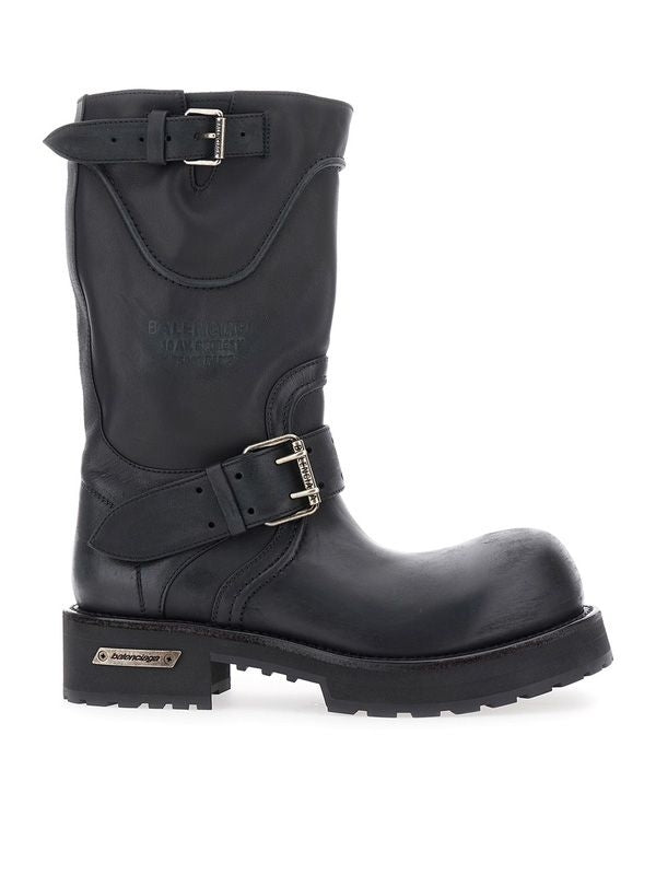 Balenciaga Venom Black Middle Boots