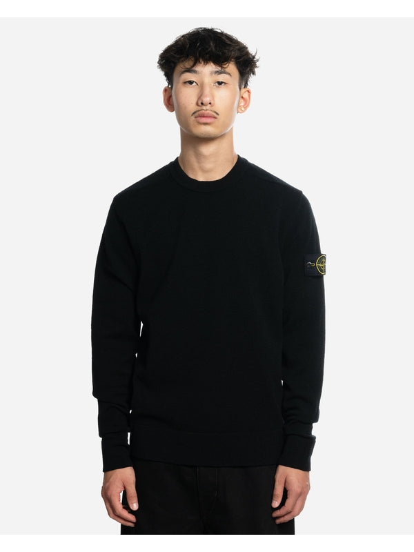 Wool Crewneck Sweater Black Sweatshirts