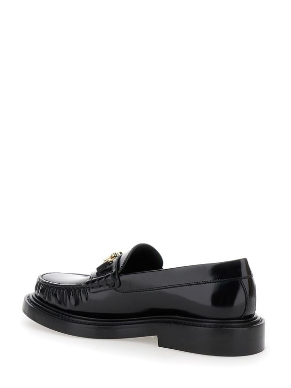 Triomphe Chain Leather Loafers