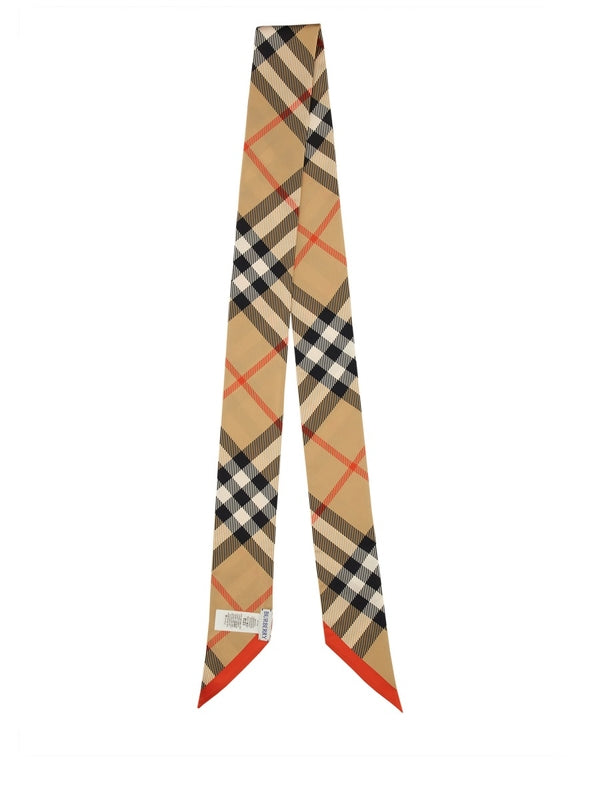 Check Pattern Silk Tie